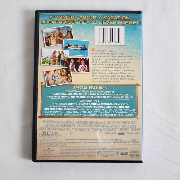 Couples Retreat DVD (2-Disc Ultimate Vacation Edition) Vince Vaughn Comedy - Picture 4 of 4